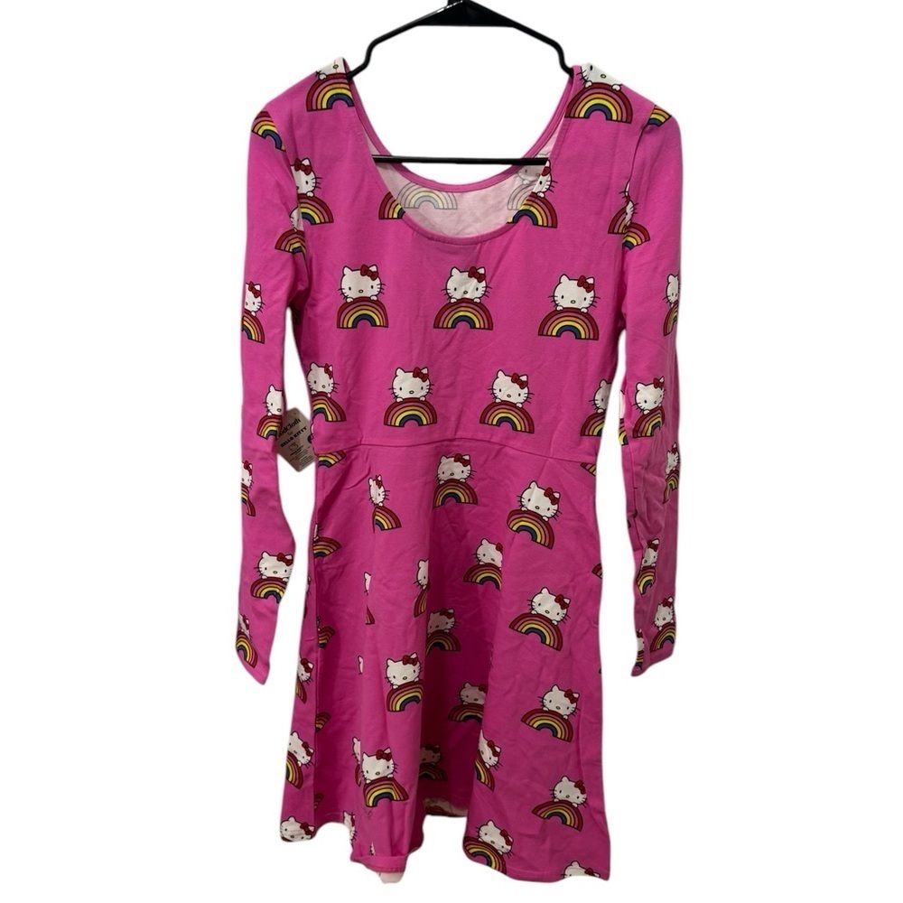 ModCloth For Hello Kitty Rainbow Skater Dress Size Small - Picture 2 of 6